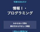 情報Ⅰ・プログラミングの質問2問に答えます 写真を送るだけ。つまずいた所を解き方からやさしく解説 イメージ1