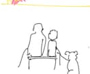 シンプルな線画を描きます 犬　人　風景などをシンプルな線で描きます。 イメージ2