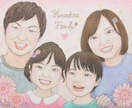 ほんわか優しい♡似顔絵描きます 家族やペットの似顔絵など、手描きで心温まる作品に仕上げます イメージ3