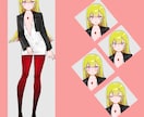 TRPG等ゲーム用立ち絵制作いたします 表情差分や小物差分など対応いたします イメージ1