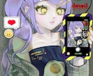 修正何度でも◎ホラーで雰囲気あるイラストを描きます ドリームコアやエンジェルコアなどの不穏でかわいいイラストを！ イメージ2