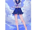 独自の絵柄で一枚絵描きます 厚塗りチック、多彩な色彩でお好みなイラストお描きします イメージ5