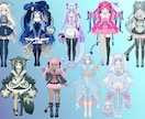 TRPG/IRIAM/VTuber用立ち絵描きます キラキラふわふわ、可愛い立ち絵作成します♡ イメージ2