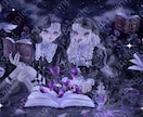 厚塗りでSNSアイコン､立ち絵､1枚絵描きます ゴシック、病み系、ロリィタ、ダークメルヘン、アンティークな絵 イメージ7