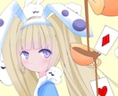 女性向けの可愛いアイコンを描いています この作品は不思議の国のアリスをイメージしました。 イメージ3