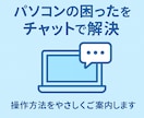 チャットで一緒にPCトラブル解決します ココナラ内のチャットでやりとりしながら、一緒に解決します！ イメージ1