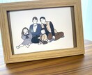 お写真をもとに似顔絵を作成します ご家族やカップルの似顔絵イラストをデジタルで作成します。 イメージ3
