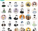 やや似せ、カラーアイコン作成いたします SNSアイコンをイラストにチェンジしてみませんか^^ イメージ8
