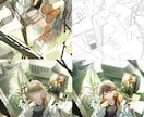 線画、デザインの彩色代行します 商業作品、公式イラストの経験あり イメージ1