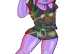 厚塗りIRIAM、TRPGの立ち絵描きます 独特でカラフルな立ち絵にしてみませんか？ イメージ5