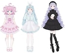 商用利用◯目を引くかわいいイラストを制作します 立ち絵、アイコン、歌ってみたなど幅広く対応致します イメージ6