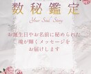 数秘鑑定｜メッセージをテキストでお届けします 誕生日やお名前に秘められた数字が教えてくれる人生の水先案内書 イメージ1