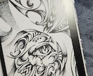 繊細かつ世界観のあるトライバルデザインを制作します グッズにも☆大規模なトライバルデザインのロゴを制作いたします イメージ3