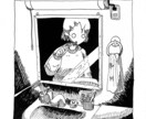 エモく繊細なモノクロペン画イラストを描きます どこか愛おしい静けさとストーリー性。アイコンやMV、挿絵に イメージ9