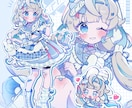 ポップで目を引くイラストを描きます グッズ等にも使えるふわふわポップな全身イラストを描きます！ イメージ5