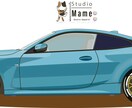 あなの愛車をミニマリストアートイラストで作成します カラーコーディネーターがコントラストで表現します！ イメージ5