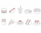 シンプルな動物・人物・食べ物などの挿絵作成します まずはお試しでご依頼してみたい方へ！お気軽にご相談下さい。 イメージ4