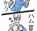 SNSで使える「言葉遊び×イラスト」1ネタ作ります 時間差でジワる“1枚ネタ”、作ります。 イメージ1