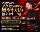 ブログなどのアクセス（PV）を増やす方法を教えます 1日300PV→翌日から3,000PVにした方法 イメージ2