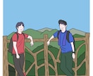 シンプル！SNSアイコン作成します ゆる〜いけど味のある線画を描きます イメージ3