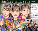 フルカラーデジタル画　似顔絵描きます 色鮮やかなお洒落な似顔絵を制作します イメージ3