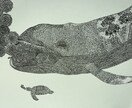 緻密な線画で動物と植物を描きます 一筆一筆に込めた繊細な線画、唯一無二のアートとして仕上げます イメージ4