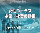 ３・４声のコーラスの楽譜を作成・動画化します 初心者にもぴったり！３・４声+ボーカル簡単な練習楽譜と動画 イメージ1