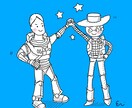 有名キャラクター風おしゃれな白抜き似顔絵かきます 主人公はあなた！お好きなキャラでアイコンやプレゼントにも！ イメージ3