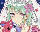 女の子のアナログイラストを作成致します 女の子をイラストマーカーで可愛いイラストを描きます！ イメージ1