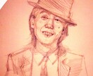 ぬくもりを感じる人物、似顔絵イラストを提供します 味わいデッサン似顔絵写実、デッサン、色鉛筆画 イメージ1