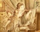 クラシックな絵本風イラスト制作いたします 世界に一枚のオリジナル☆大切な場面にイラストのお花添えます♪ イメージ8