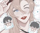 貴方だけのイラストをお描き致します 等身でもミニキャラでも幅広く描きます⟡ イメージ1