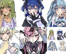 二千円バストアップ★シンプル塗りイラスト描きます 激安価格！お試しで依頼してみませんか？ イメージ2