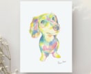大切な愛犬・愛猫をにじいろの似顔絵で描きます 【先着3名モニター募集】愛するペットを描くにじいろアート イメージ2