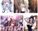 かわいい！高クオリティ立ち絵3点セットお届けします パーツ分け立ち絵＋三面図＋キービジュアアルの3点セットです イメージ4
