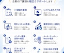 企業のIT課題を整理する外部IT相談役になります ベンダー任せにせずお客様の立場で一緒に見極めます イメージ3