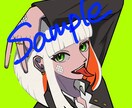 SNS用アイコン、バストアップイラストを描きます アニメ塗りのオリキャラなどどうでしょうか〜！ イメージ1
