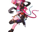 多様な色彩と躍動感のあるイラストを制作します 立ち絵の作成、キャラクターデザインはお任せください。 イメージ6