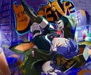 雰囲気重視！バチバチに映える⚡️一枚絵制作します VTuber様、配信者様向け！サムネ･一枚絵・グッズ対応！ イメージ1