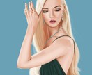 あなたの美しさを引き出す、リアルな似顔絵描きます パッと目を引くリアルな似顔絵は、アイコンにもピッタリです！ イメージ2