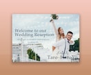 パネル印刷仕様の結婚式ウェルカムボードお届けします 前撮り写真を基にデザイン、パネル仕様にて印刷〜ご納品します イメージ9
