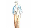おしゃれなイラスト描きます 手描きで２時間ほどで作成します！ イメージ2
