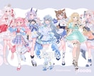 かわいい立ち絵・一枚絵イラスト描きます キービジュアルや歌ってみた、漫画も対応可能！ イメージ6