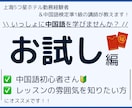 お試し編）中国語の個別レッスンをいたします 上海５つ星ホテル勤務経験者が中国語の基本から教えます！ イメージ1
