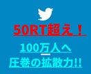 50RT超え❗ツイッター100万人へ超拡散します 宣伝・集客・フォロワーアップ＆収益UPならお任せを!! イメージ1