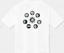 カタカムナでお名前を描いてTシャツ作成します カタカムナで人名Tシャツを作成します イメージ1