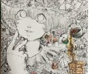 細かい絵の好きな方に独特な世界観の絵を描きます アンティークやファンタジーなどの独特な世界観の絵を描きます！ イメージ2