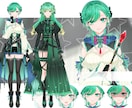 企業並透明感vtuberキャラ制作します 繊細なトラッキング、イラストとLive2d全工程、表情8つ イメージ4
