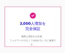インスタグラムのフォロワー2,000人増やします インスタ　フォロワー増加　拡散　宣伝 イメージ3