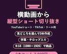 横動画から縦型ショート動画を作成します 見どころを選んで字幕付きの縦型動画を3本お届け イメージ1